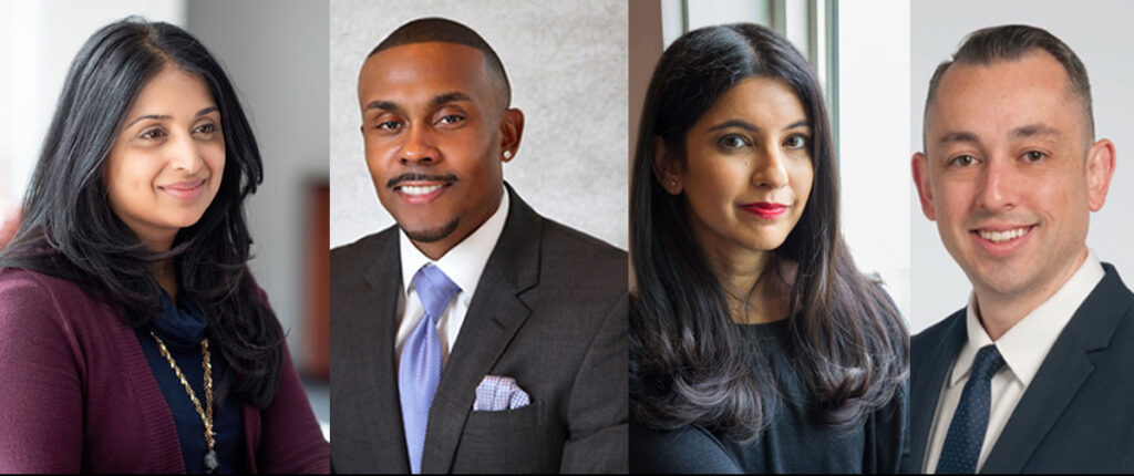 What Will It Take to Diversify Medicine From left to right: Jaya Aysola, founder and executive director of Penn Medicine’s Center for Health Equity Advancement, Pierre Johnson, University of Chicago OB-GYN, Madi Sinha, physician and author, and Cesar Padilla, obstetric anesthesiologist