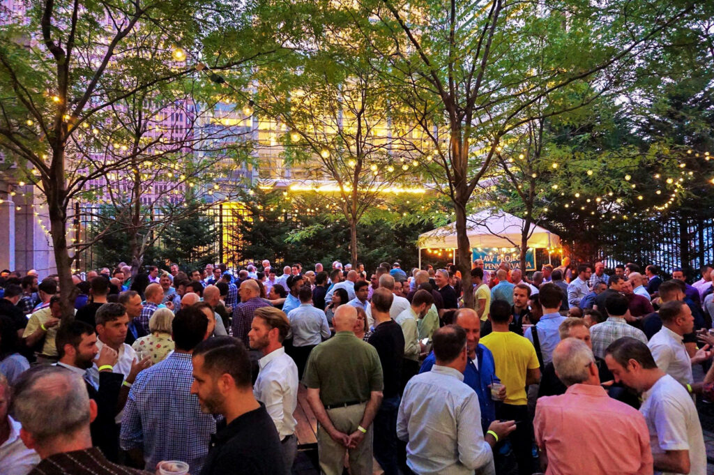 uptownbeergarden Crowds gather pre-pandemic at Uptown Beer Garden