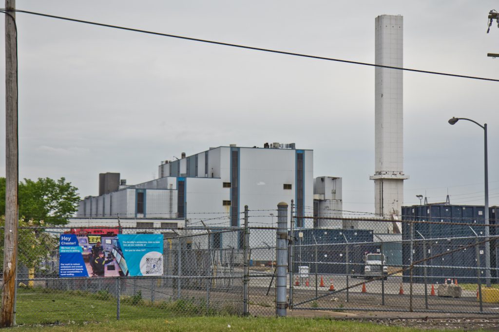 2021 04 29 k paynter chester covanta incinerator-2 The Covanta incinerator, a waste-to-energy facility that burns trash from Delaware County, Philadelphia, New York City, in Chester, Pa. (Kimberly Paynter/WHYY)