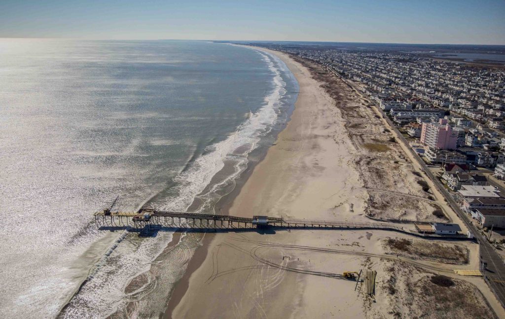 Wind Energy NJ The beach coastline of Ocean City