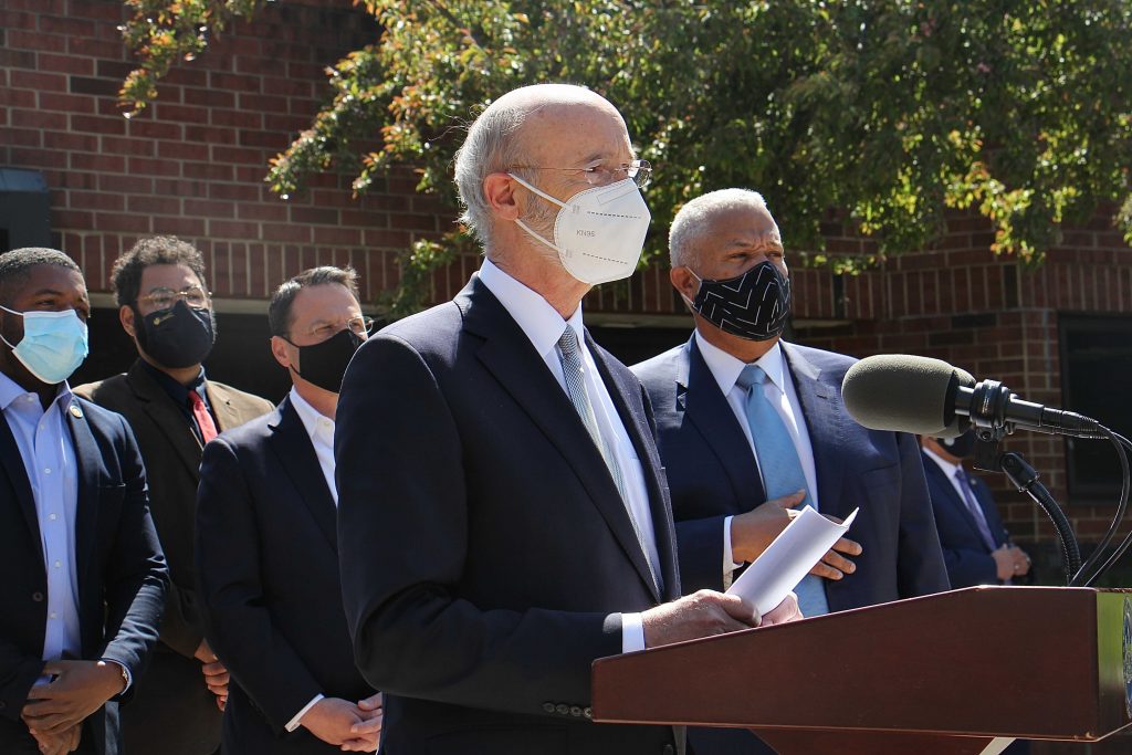 Image from iOS Gov. Tom Wolf addresses the media