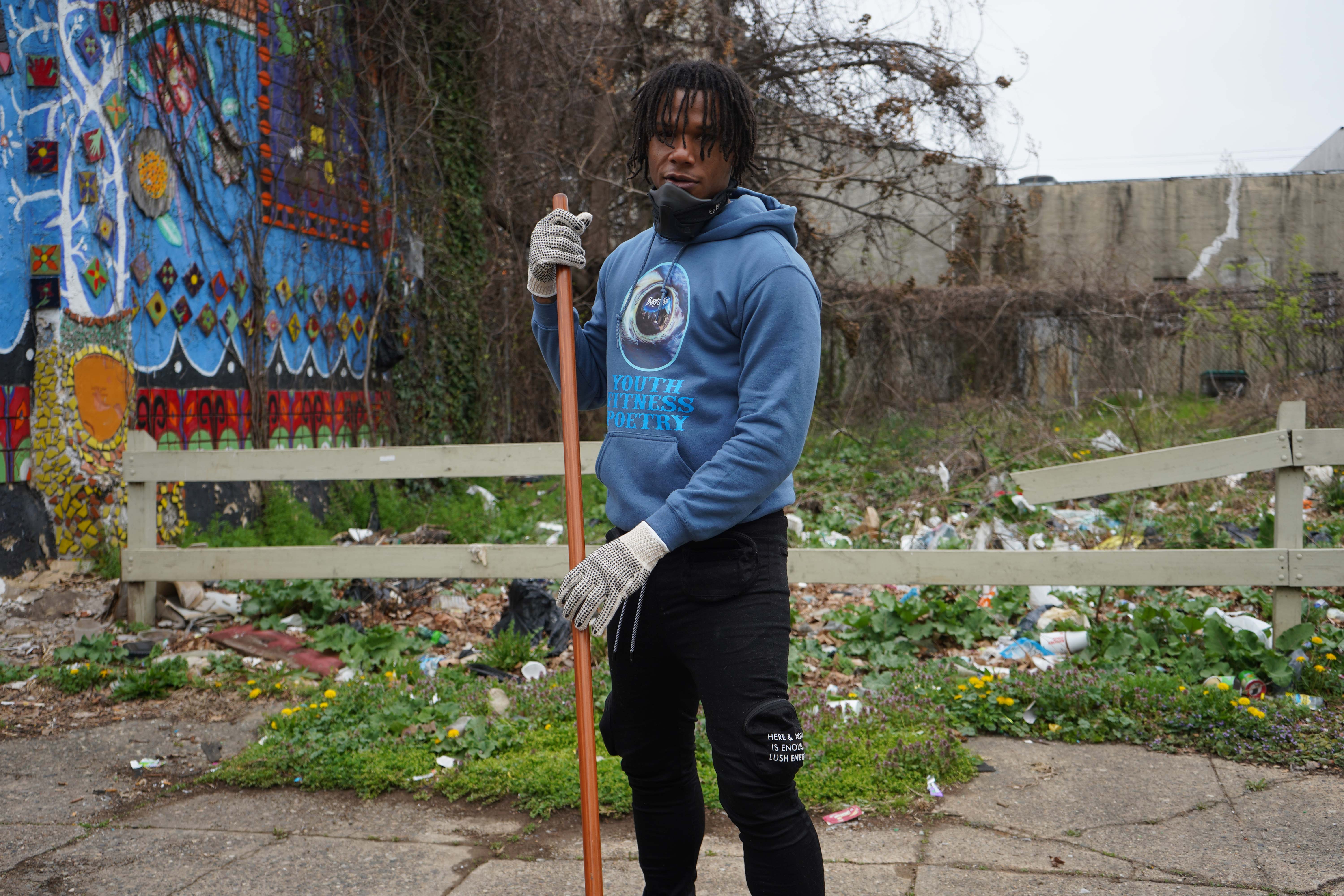 Jacqua Ginllett is the co-founder of One Block At A Time. (Kenny Cooper/WHYY)