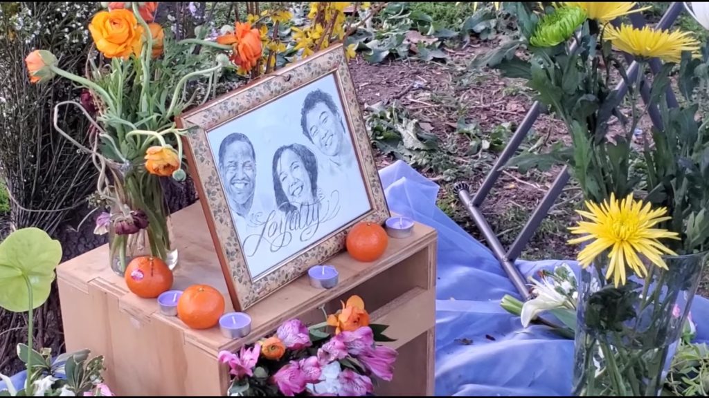 Screen-Shot-2021-04-05 Drawing of Christian Hall with his parents Gareth and Fe Hall