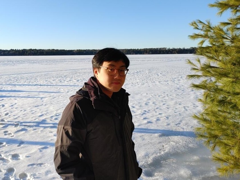 College senior Bao Ha has applied to more than 100 jobs. So far, he’s had no luck. Bao Ha stands outside in the snow