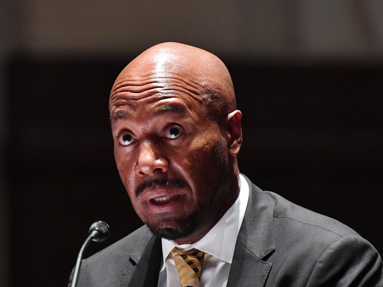 Georgetown Law School professor Paul Butler testifies before a House Judiciary Committee hearing on policing practices and law enforcement accountability in June 2020. In an NPR interview, Butler says police in Brooklyn Center, Minn., didn't need to pursue Daunte Wright over an outstanding warrant. (Mandel Ngan/Pool/Getty Images)