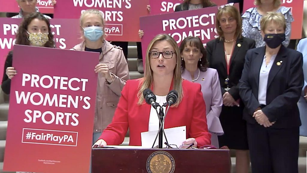 martinawhite-transsportshearing State Rep. Martina White speaks at a rally