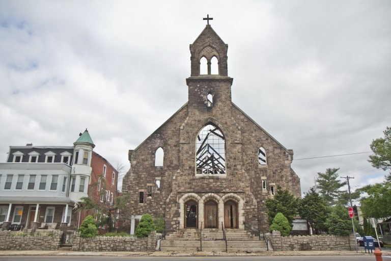 The exterior of St. Leo the Great Roman Catholic Church