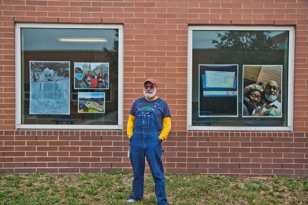 Peter Coyle is an art teacher at West Philadelphia High School. (Kimberly Paynter/WHYY)