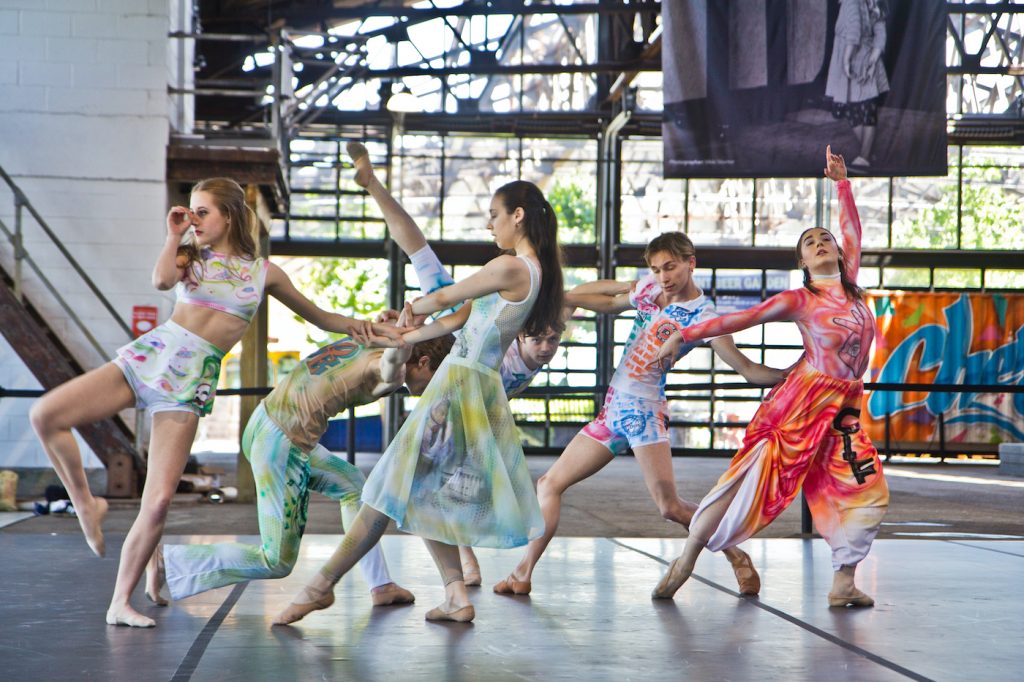 2021 05 6 k paynter pa ballet cherry street pier preview-2 Young girls dancing in colorful costumes at the Cherry Street Pier