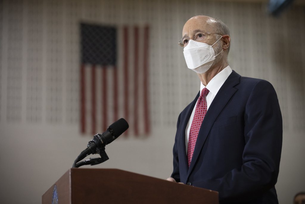 51189474237_567dfbd0ca_k Pa. Gov. Tom Wolf in Wilkes-Barre on May 19, 2021. (Gov. Tom Wolf/Flickr)