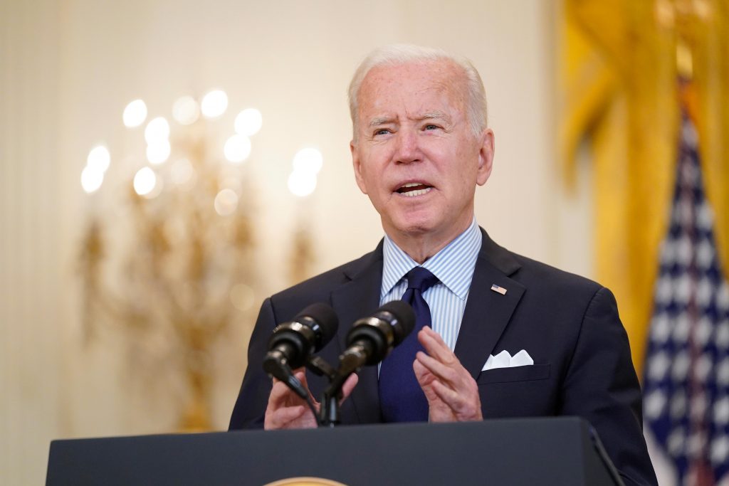 Joe Biden President Joe Biden speaks about the April jobs report in the East Room of the White House, Friday, May 7, 2021, in Washington. (AP Photo/Patrick Semansky)