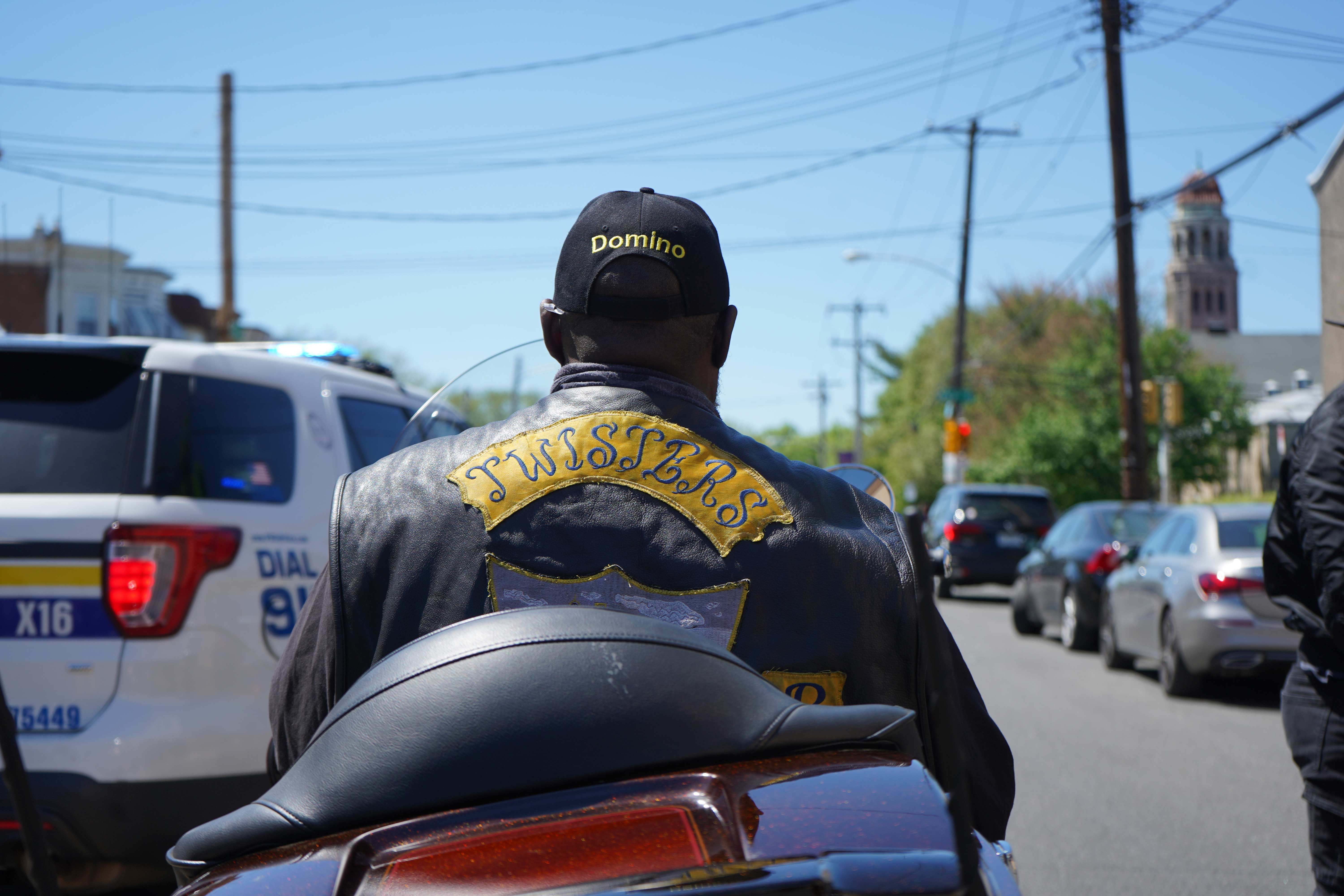 Anthony Stimpson is a member of the Twisters Motorcycle Club. (Kenny Cooper/WHYY)