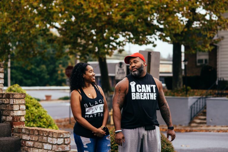In this October 2020 file photo, Jamari Davis and his sister Amanda Davis-Buie, both Lebanon County residents, are pictured. They voted for former Vice President Joe Biden in the 2020 election. (Dani Fresh for Keystone Crossroads)
