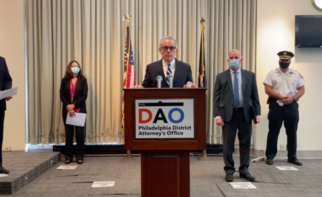 Screen Shot 2021-05-24 at 1.55.29 PM DA Krasner provides update on suspect accused of multiple sexual assaults. (DAO)