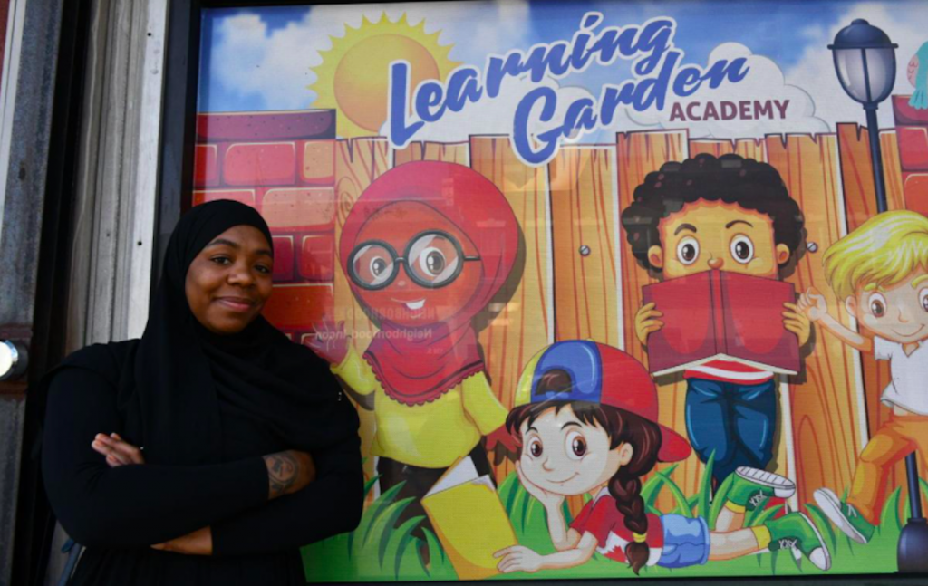 Ife Abubakr is the owner of the Learning Garden Academy in West Philadelphia. Her child care center was vandalized by looters last year. (Abdul R. Sulayman / The Philadelphia Tribune)