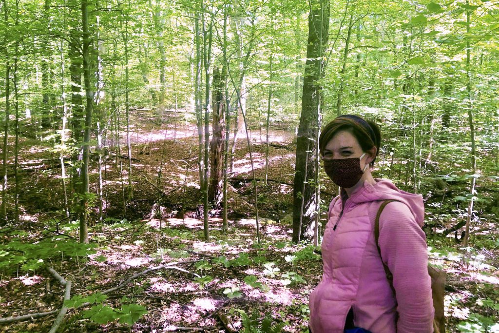 kath (1) Katherine Evers, assistant park superintendent, said the work has helped the native seed base return. (Cris Barrish/WHYY)