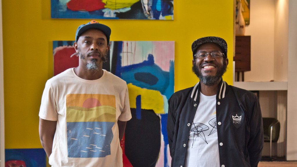 midcentury-modern-14crop The Modern Republic co-owners Steven Brown (left) and Kenya Abdul-Hadi (right) (Kimberly Paynter/WHYY)