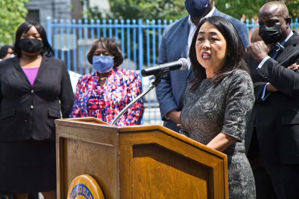 2021-06-01-k-paynter-anti-violence-helen-gym Philadelphia City Councilmember Helen Gym. (Kimberly Paynter/WHYY)