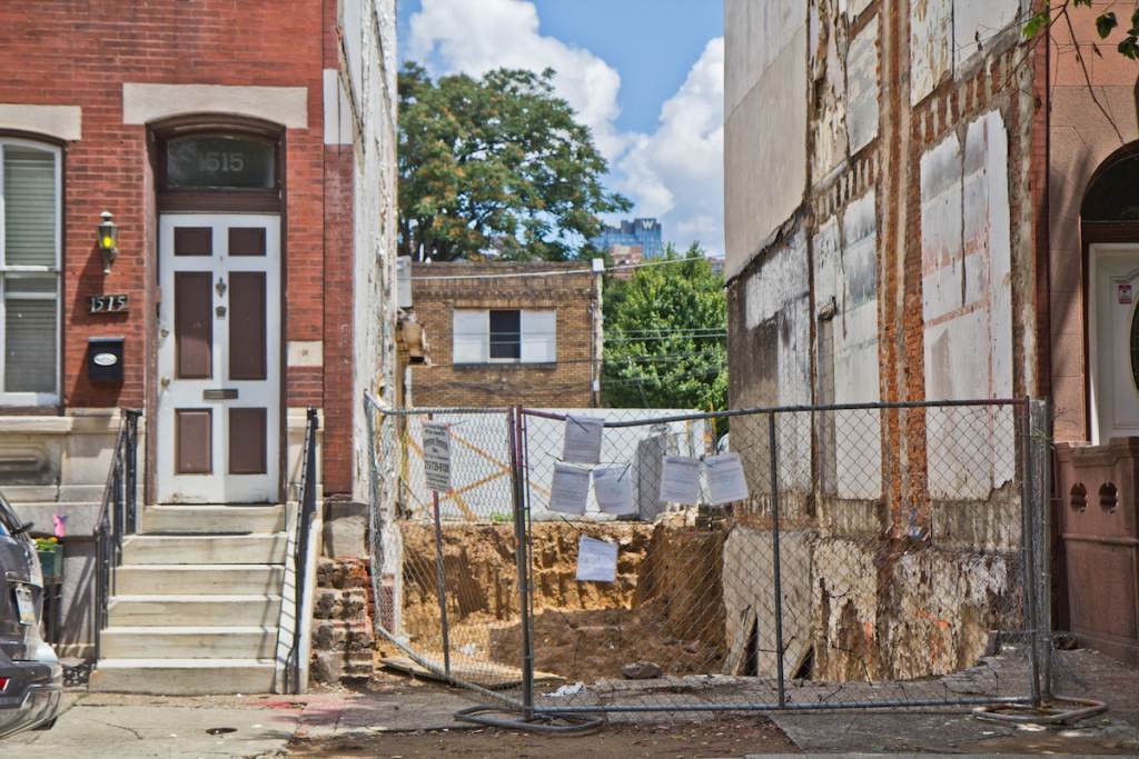1515 and 1513 Christian Street in South Philadelphia. (Kimberly Paynter/WHYY) 1515 and 1513 Christian Street in South Philadelphia. (Kimberly Paynter/WHYY)