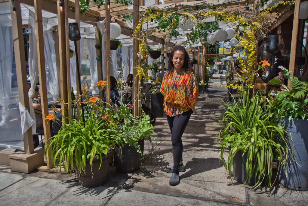 2021-06-15-k-paynter-booker’s-outdoor-dining-2 Saba Tedla is the owner of Booker’s Restaurant and Bar on Baltimore Avenue in West Philadelphia. (Kimberly Paynter/WHYY)