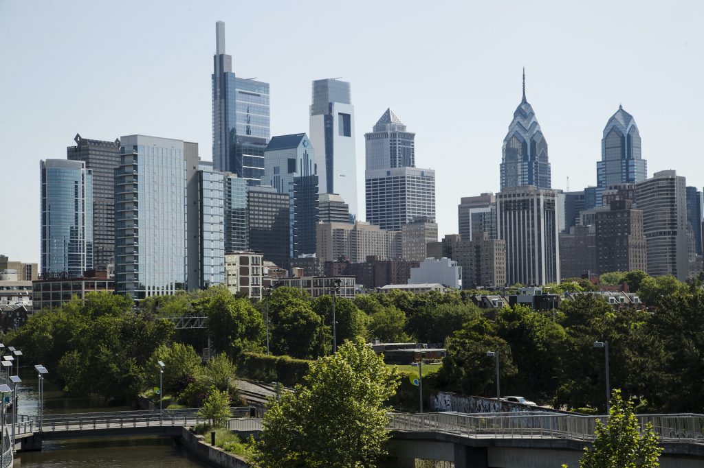 Philadelphia The skyline in Philadelphia is pictured along the Schuylkill River