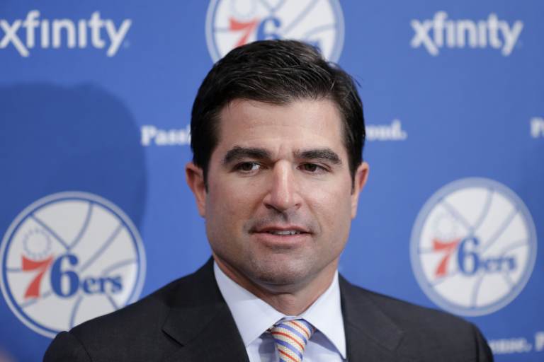 Scott O'Neil speaks at a press conference
