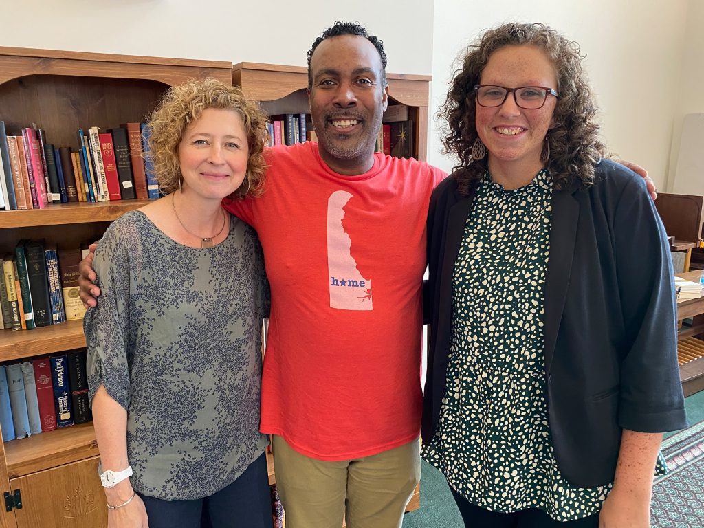 Wilmington Alliance's Laura Semmelroth, entrepreneur Derrick Allen, and Pastor Chelsea Spyres