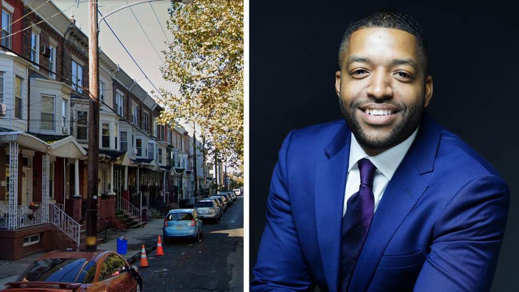 amenbrown-reedsthouse A view of a South Philly street; Rep. Amen Brown headshot