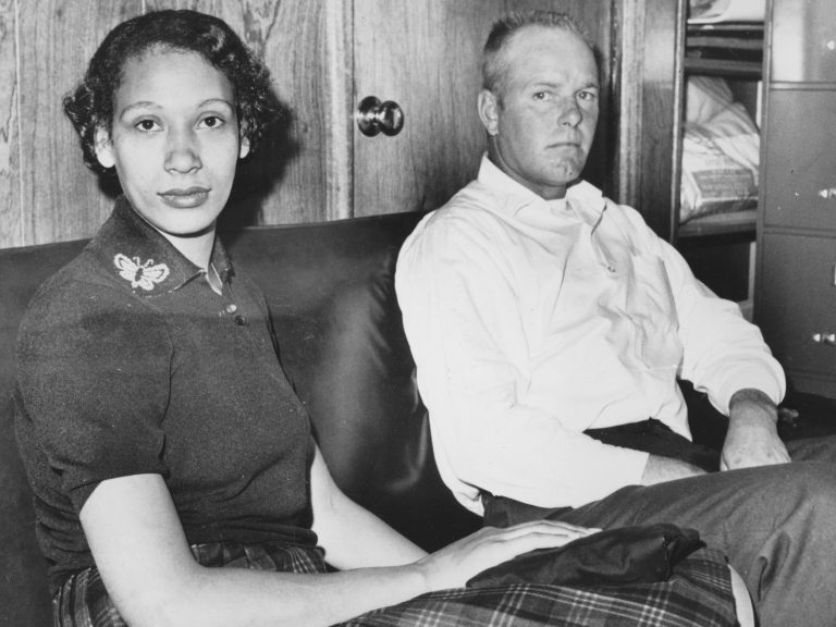This Jan. 26, 1965, file photo shows Mildred Loving and her husband Richard P Loving. Bernard S. Cohen, who successfully challenged a Virginia law banning interracial marriage. (AP)