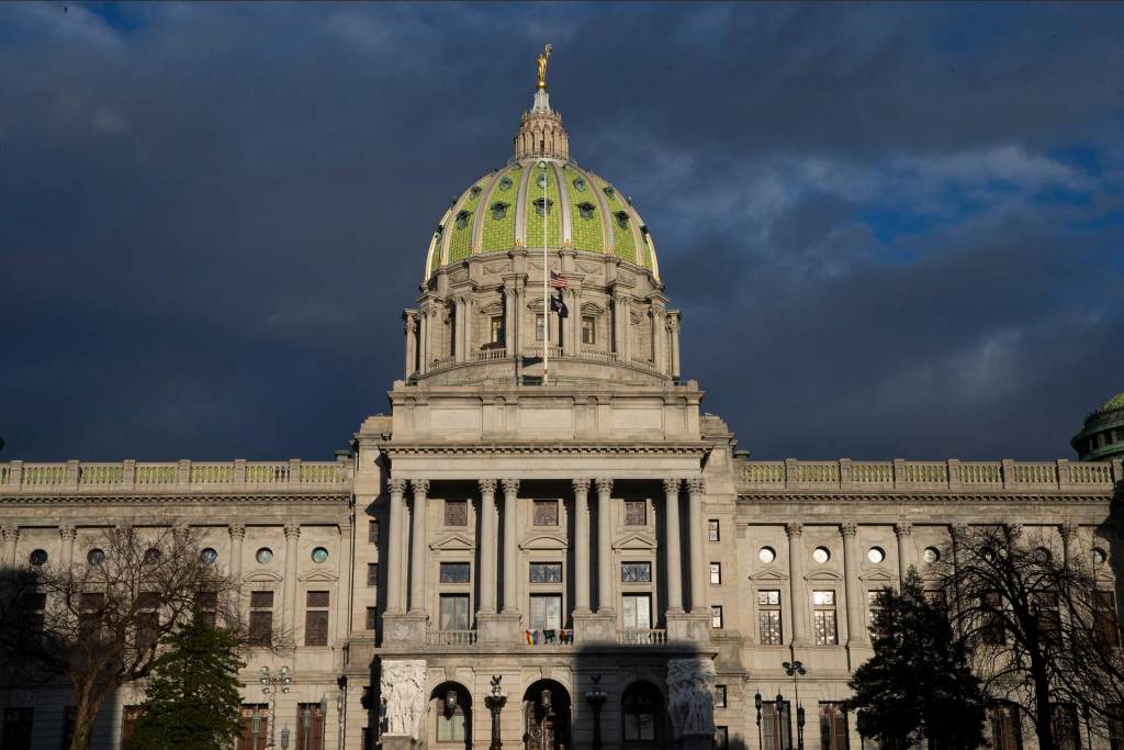 harrisburg_PA_capitol_inky_062821 The exterior of the Pennsylvania Capitol Building.