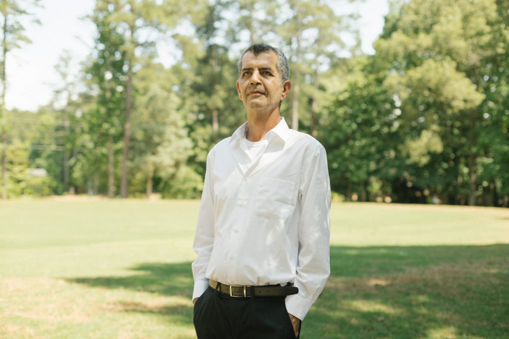 JUNE 8, 2021 – DUNWOODY, GA – Mehran Mossaddad. Mehran Mossaddad stands in a park