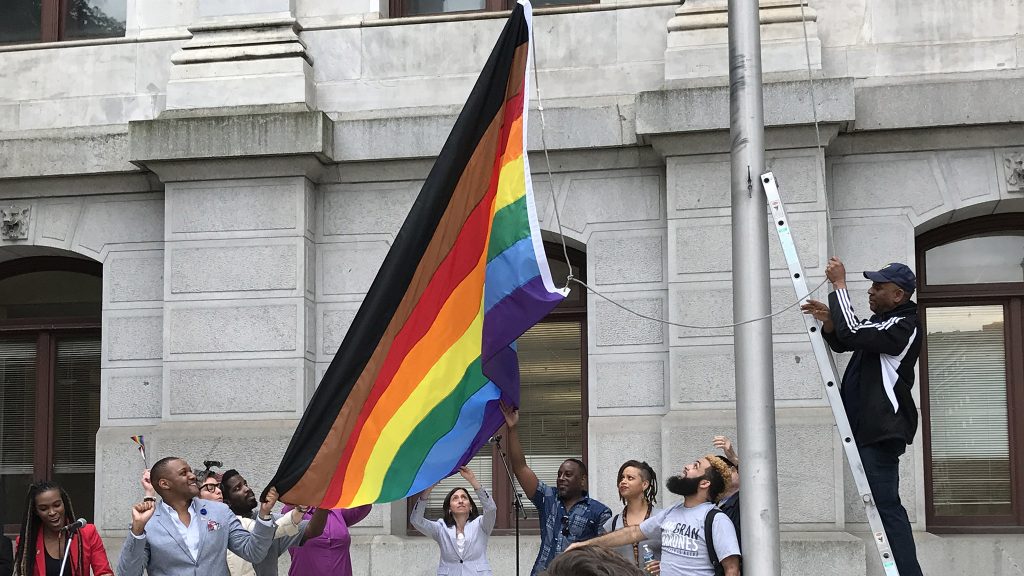 prideflag Last year the city unveiled a new Pride flag ZARI TARAZONA / BILLY PENN