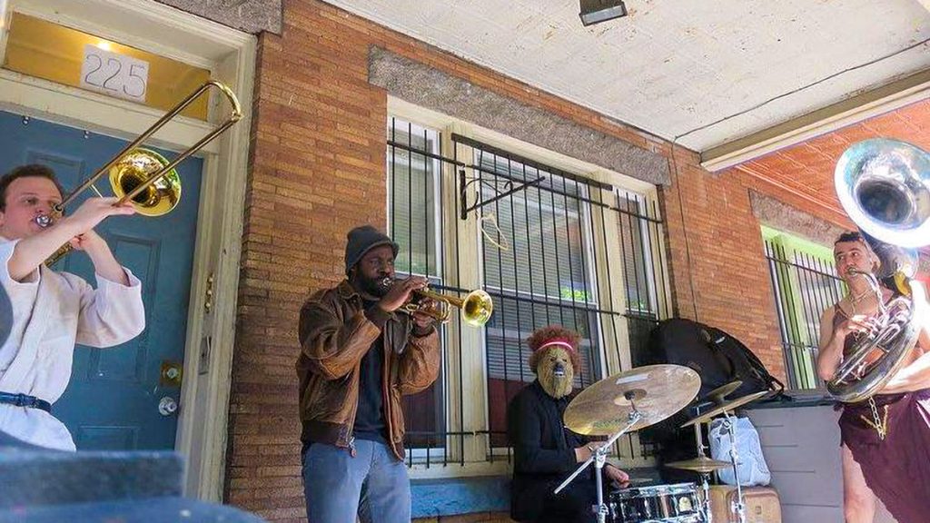 westphillyporchfest-band A band performs on a West Philly porch