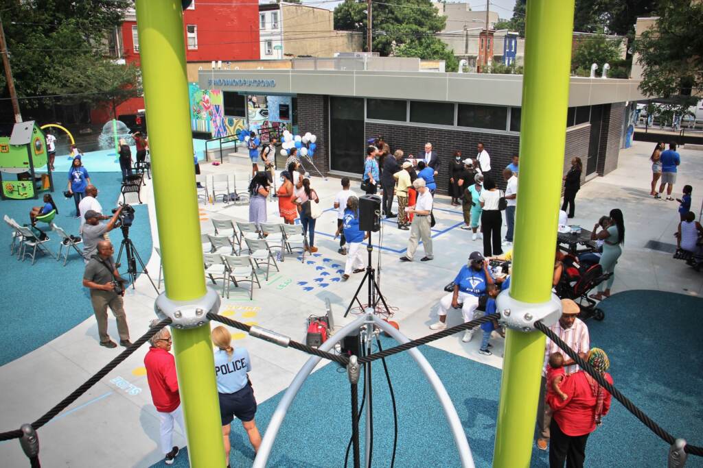 8th and Diamond Playground is viewed from above