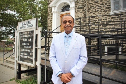 2021 07 29-e lee-rev robert collier-pjiladelphia-eviction diversion The Rev. Robert Collier of Galilee Baptist Church helped organize a virtual town hall to educate Philadelphians about eviction diversion programs. (Emma Lee/WHYY)