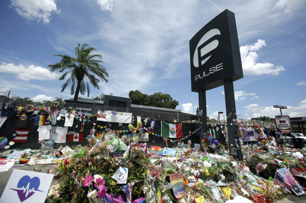 Nightclub Shooting Florida A makeshift memorial grows outside the Pulse nightclub