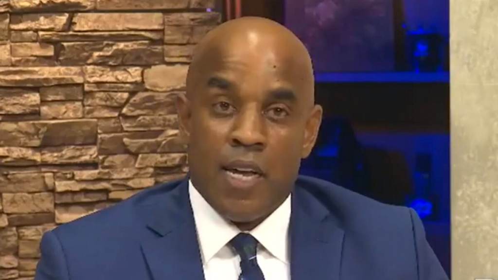 Congo Wilmington City Council President Trippi Congo answers questions about how the city should spend $55 million in federal funds to fight crime. (screengrab/Facebook)