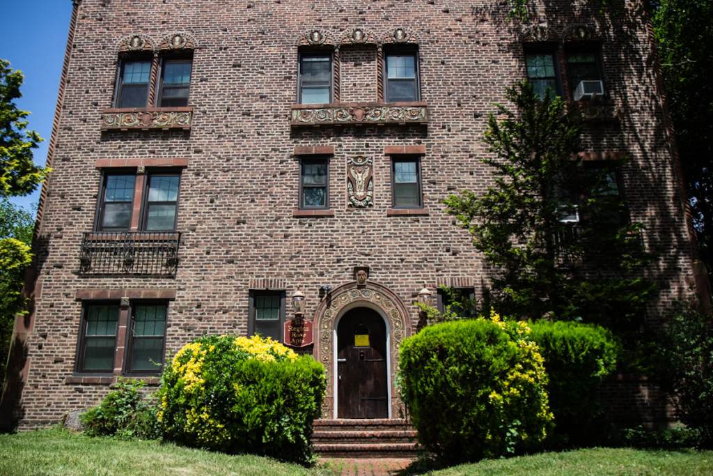 The exterior of the Regina Rose Apartments