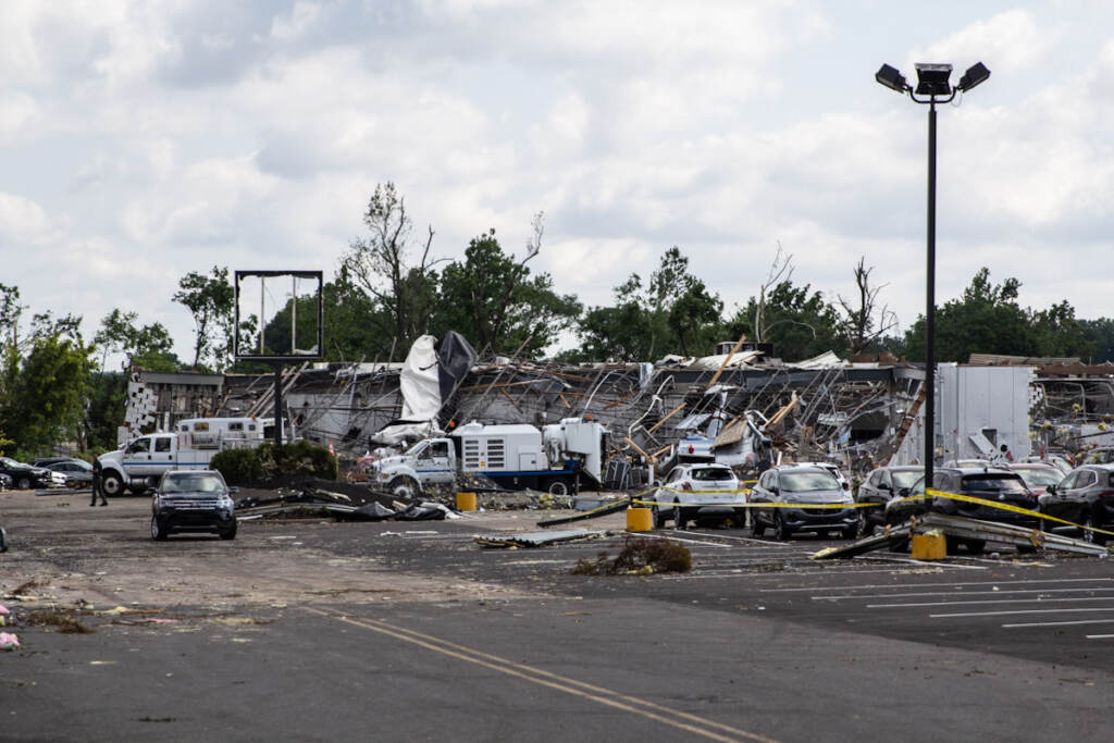 IMG_9642 Major damage is seen at the site of a GMC Dealership in Bensalem
