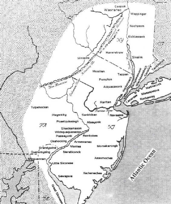 A Lenapehoking map