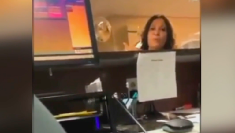A New Jersey woman is facing charges after a tirade of racial slurs was caught on video at a Super 8 hotel in Mount Laurel. (6ABC)