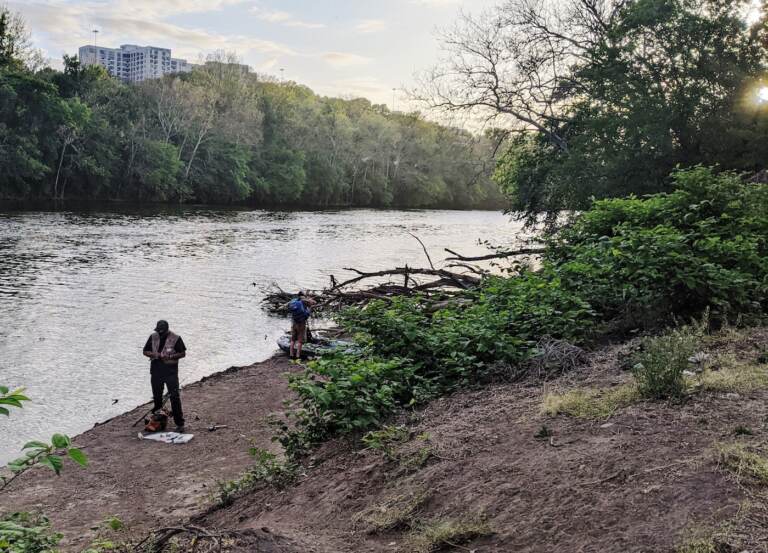A new ADA-accessible dock is being built in East Falls to make it easier to get out onto the Schuylkill River. (Courtesy of Peg Shaw)