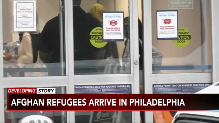 10982569_afghans2 Afghanistan refugees arrive at Philadelphia International Airport