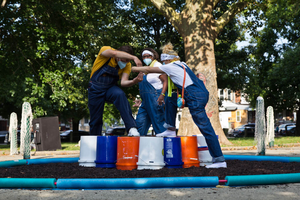 The Shakespeare in Clark Park production of "Peril’s Island" pays homage to a fabled fountain in Harrowgate Park.