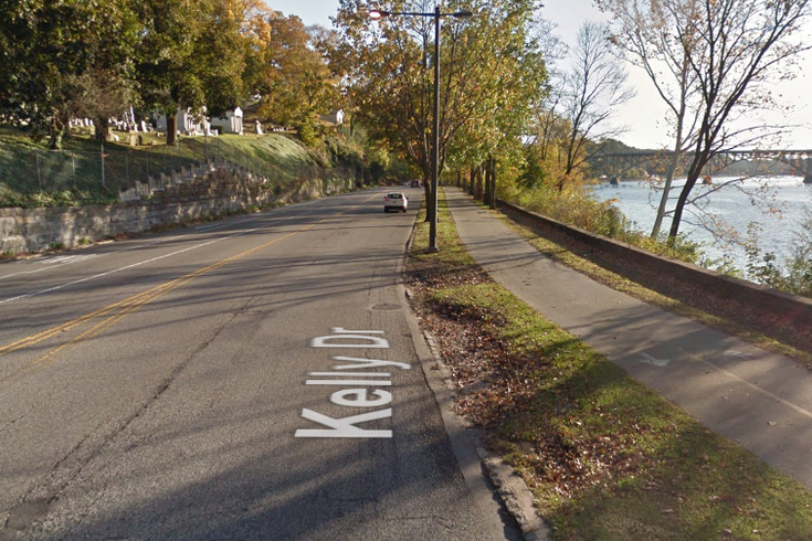 Kelly Drive near Hunting Park Avenue. (Google Maps_ Street View) Kelly Drive near Hunting Park Avenue (Google Maps)