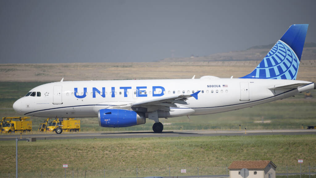 A United Airlines jetliner taxis down a runway for take off from Denver International Airport last month. The carrier has become the first major U.S. airline to require employees be vaccinated against COVID-19. A United Airlines jetliner taxis down a runway for take off from Denver International Airport last month. The carrier has become the first major U.S. airline to require employees be vaccinated against COVID-19. (David Zalubowski/AP)