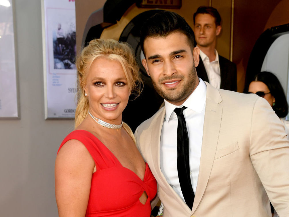 Britney Spears poses with her boyfriend, Sam Asghari, at event in Hollywood in 2019. Britney Spears poses with her boyfriend, Sam Asghari, at event in Hollywood in 2019.
(Kevin Winter/Getty Images)