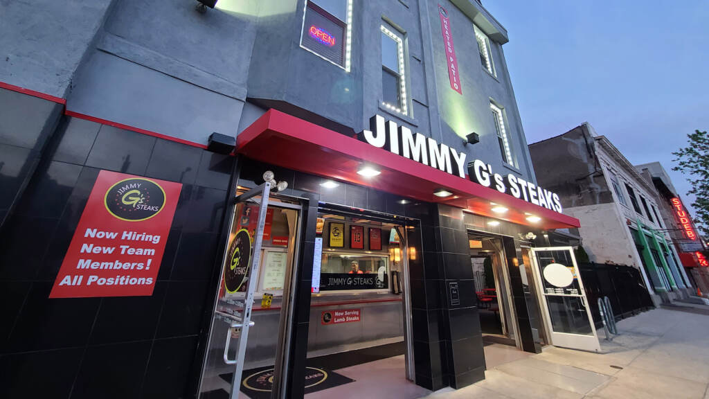 jimmyg-cheesesteaks-crop The exterior of Jimmy G's Steaks