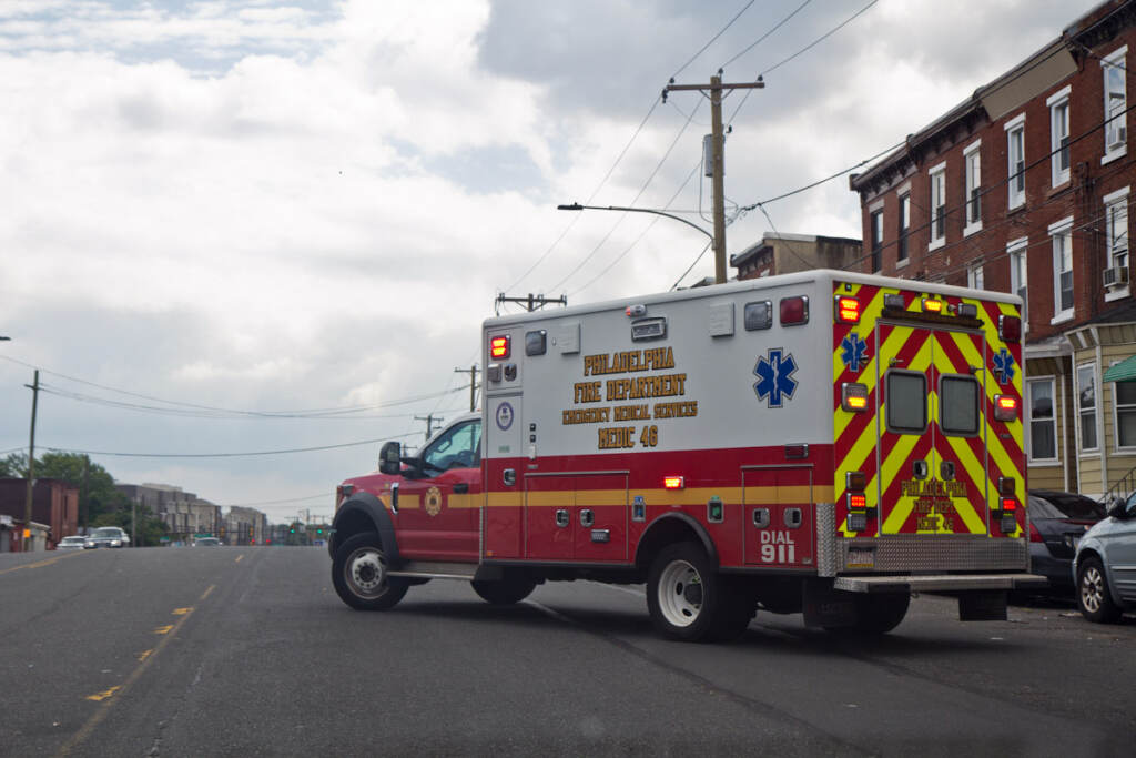 philly-ambulance-ems03 Ambulance at Kensington and Lehigh Avenues.
