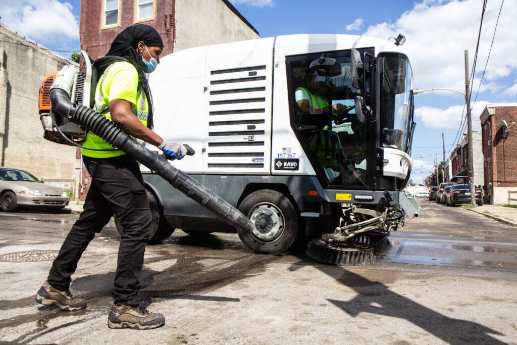 philly_street_sweeping_KP_080221_09 Philadelphia’s Streets Department demonstrate their mechanical street and sidewalk sweepers